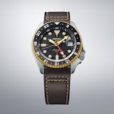 Seiko 5 Sports 5 Sports SKX GMT 42.5mm Mens Strap Watch Mocha