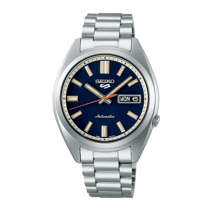 Seiko 5 Sport 5 Sports SNXS 'Rinse Blue' Classic Sports 37.5mm Mens Watch Blue