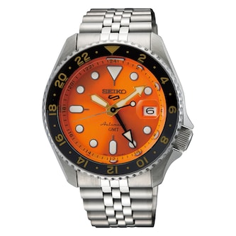 Seiko 5 Sports 'Mikan Orange' GMT SKX Re-Interpretation 42.5mm Mens Watch