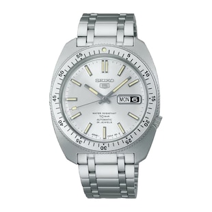 SEIKO 5 SPORTS ‘Gene Kranz’ Recreation Limited Edition 38mm Mens Watch Silver