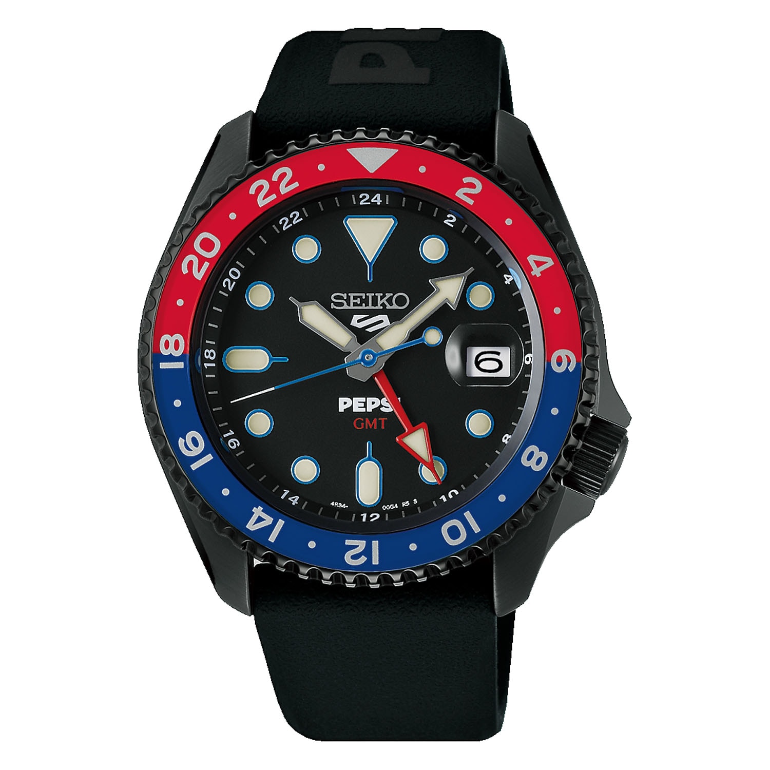 Seiko 5 Sports Seiko 5 Sports PEPSI Limited Editions Mens Watch Black