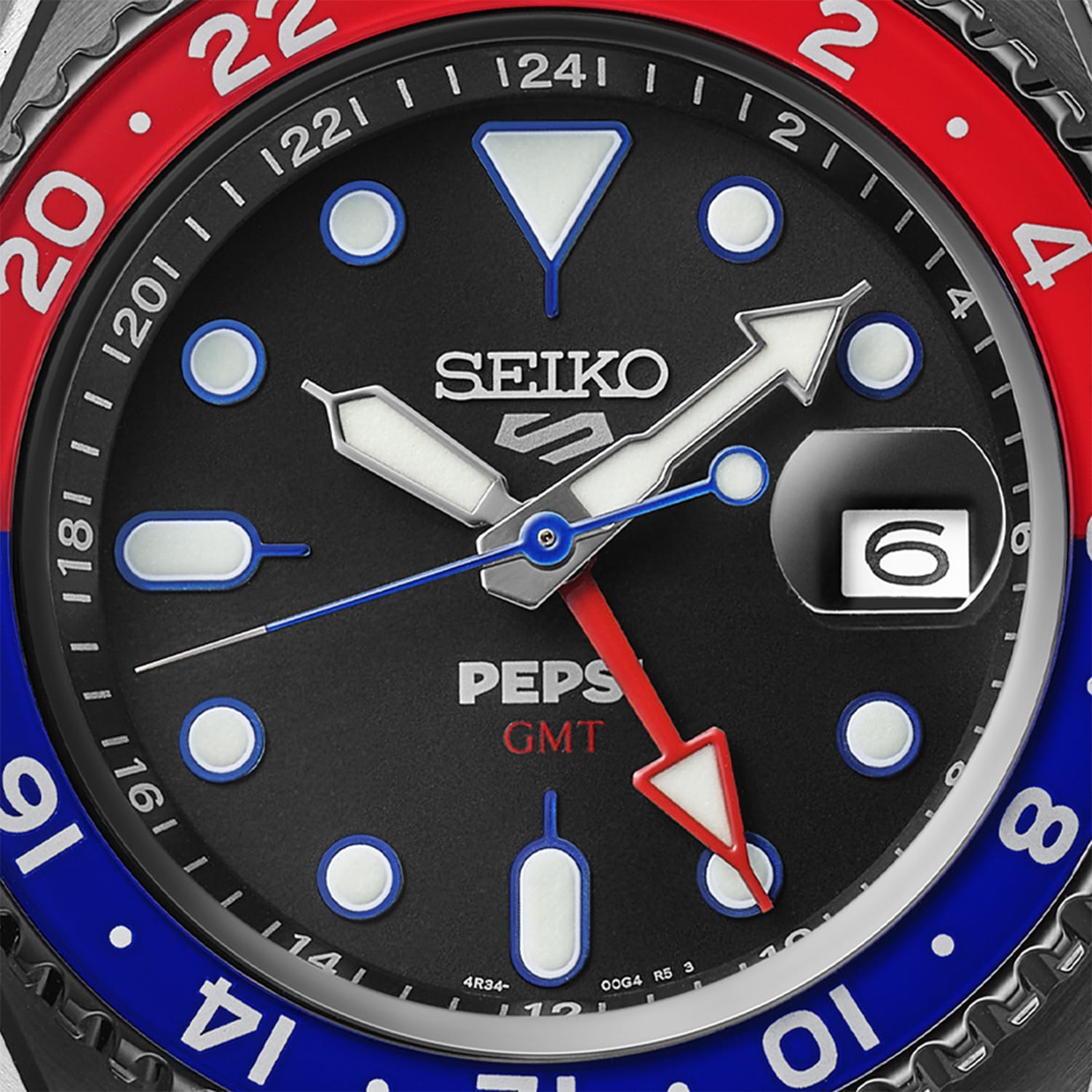 Seiko 5 Sports Seiko 5 Sports PEPSI Limited Editions Mens Watch Black