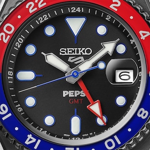 Seiko 5 Sports Seiko 5 Sports PEPSI Limited Editions Mens Watch Black