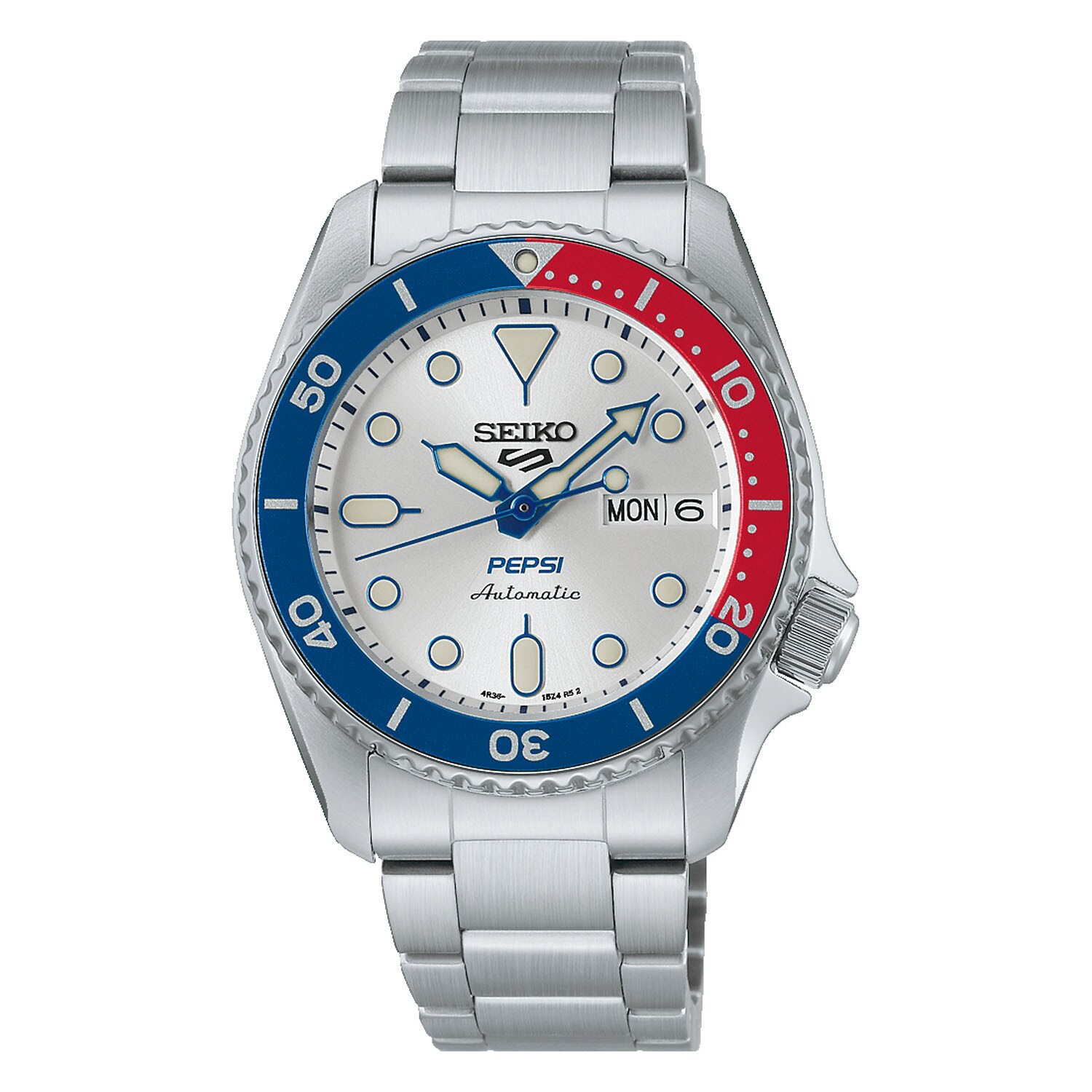 Seiko 5 Sports Seiko 5 Sports PEPSI Limited Editions Mens Watch Silver