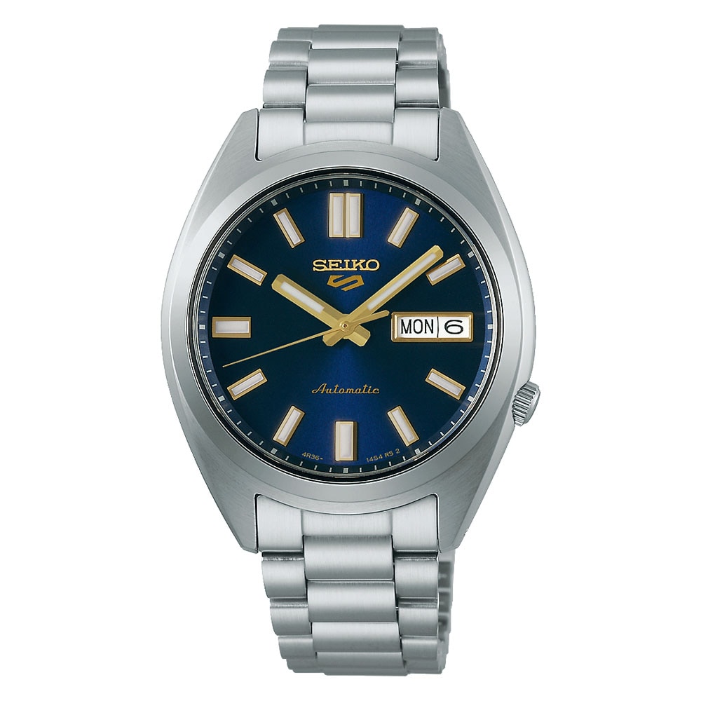 Seiko 5 Sports 5 Sports SNXS Vintage Gold Collection 37.5mm Mens Watch Blazer Blue Seiko 5 Sports 5 Sports SNXS Vintage Gold Collection 37.5mm Mens Watch Blazer Blue