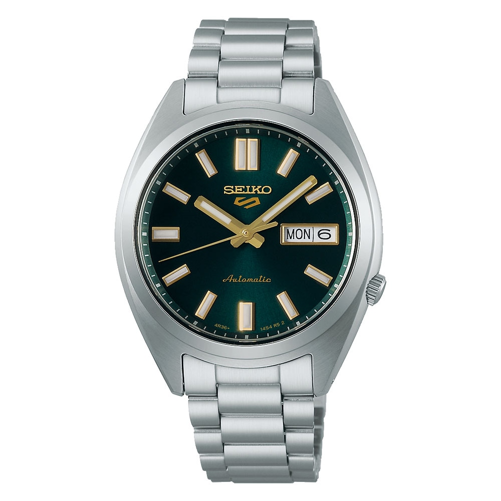 Seiko 5 Sports 5 Sports SNXS Vintage Gold Collection 37.5mm Mens Watch Green Tie Seiko 5 Sports 5 Sports SNXS Vintage Gold Collection 37.5mm Mens Watch Green Tie
