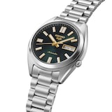 Seiko 5 Sports 5 Sports SNXS Vintage Gold Collection 37.5mm Mens Watch Green Tie