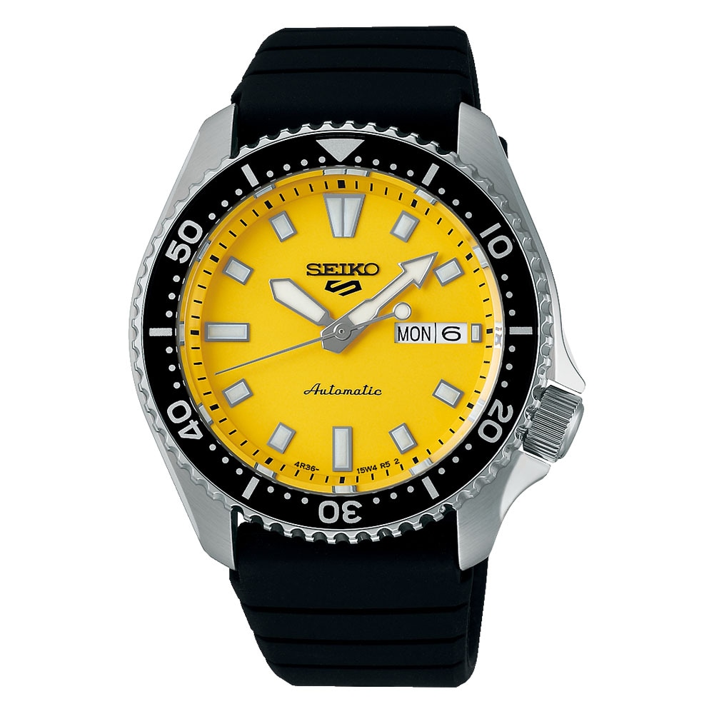 Seiko 5 Sports 5 Sports SKX Redux in Ki-Iro 42.5mm Mens Watch Yellow Seiko 5 Sports 5 Sports SKX Redux in Ki-Iro 42.5mm Mens Watch Yellow