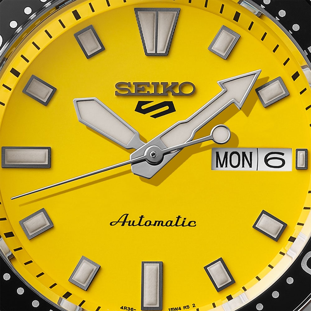 Seiko 5 Sports 5 Sports SKX Redux in Ki-Iro 42.5mm Mens Watch Yellow Seiko 5 Sports 5 Sports SKX Redux in Ki-Iro 42.5mm Mens Watch Yellow