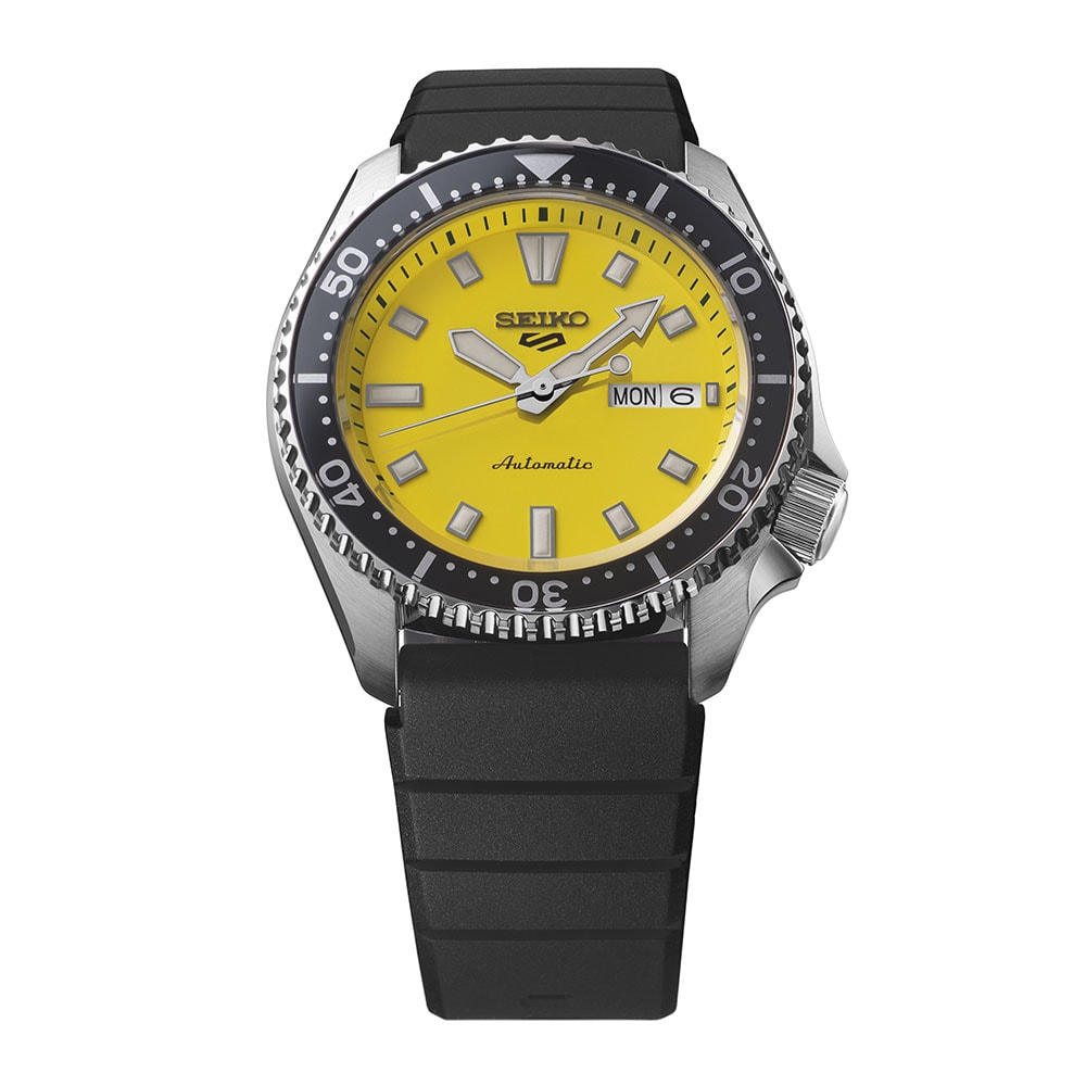 Seiko 5 Sports 5 Sports SKX Redux in Ki-Iro 42.5mm Mens Watch Yellow Seiko 5 Sports 5 Sports SKX Redux in Ki-Iro 42.5mm Mens Watch Yellow