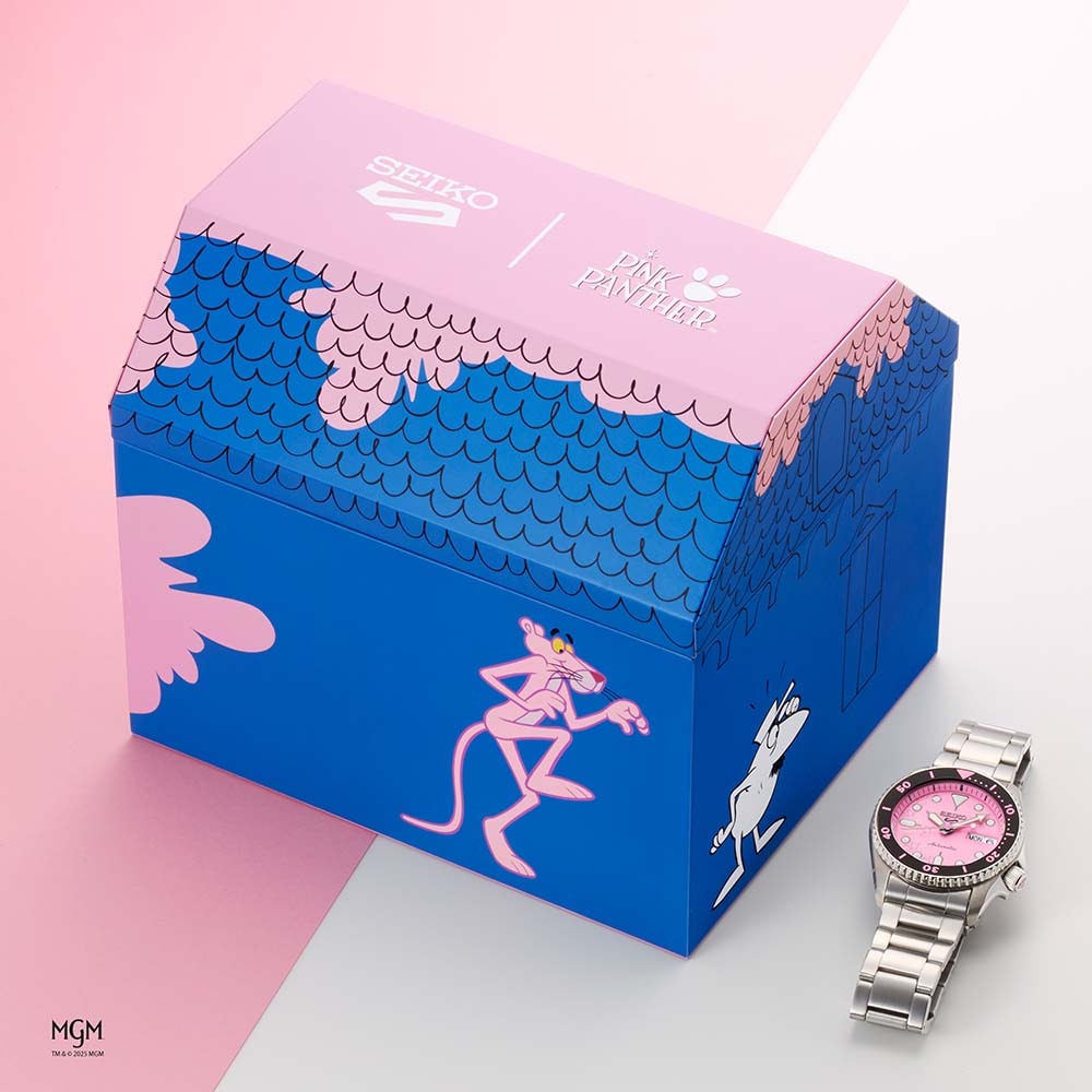 Seiko 5 Sports 5 Sports X Pink Panther 38mm Limited Edition Watch