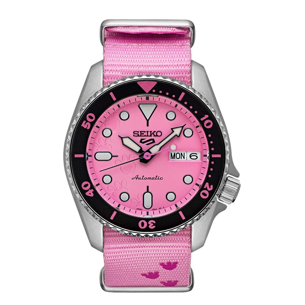 Seiko 5 Sports 5 Sports X Pink Panther 38mm Limited Edition Watch