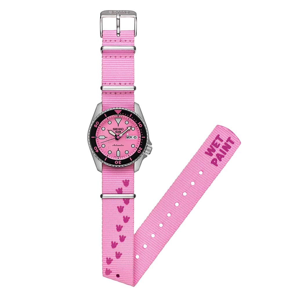Seiko 5 Sports 5 Sports X Pink Panther 38mm Limited Edition Watch