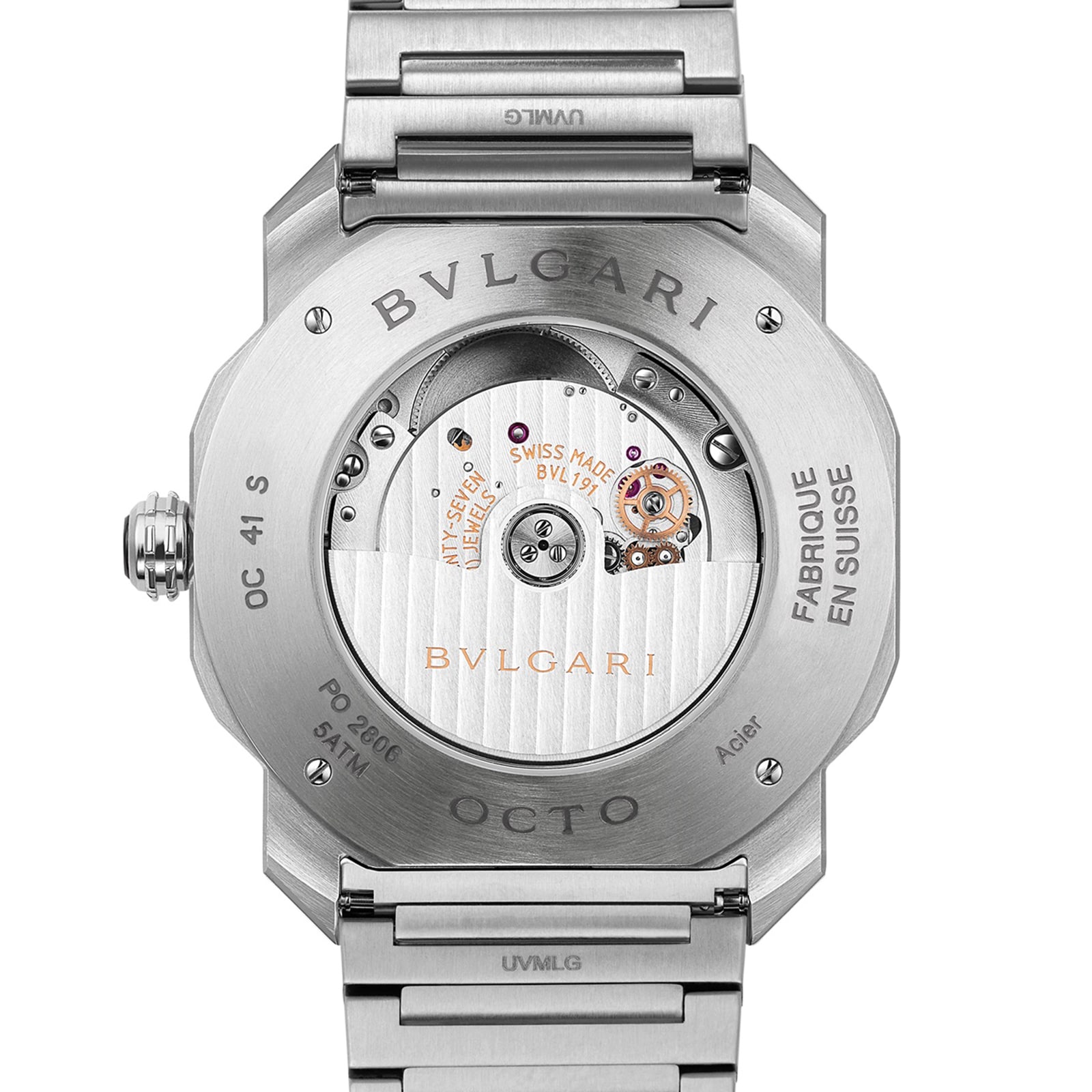 Bvlgari Stainless Steel Octo Roma 41mm Blue Dial Gents Watch Bvlgari Stainless Steel Octo Roma 41mm Blue Dial Gents Watch