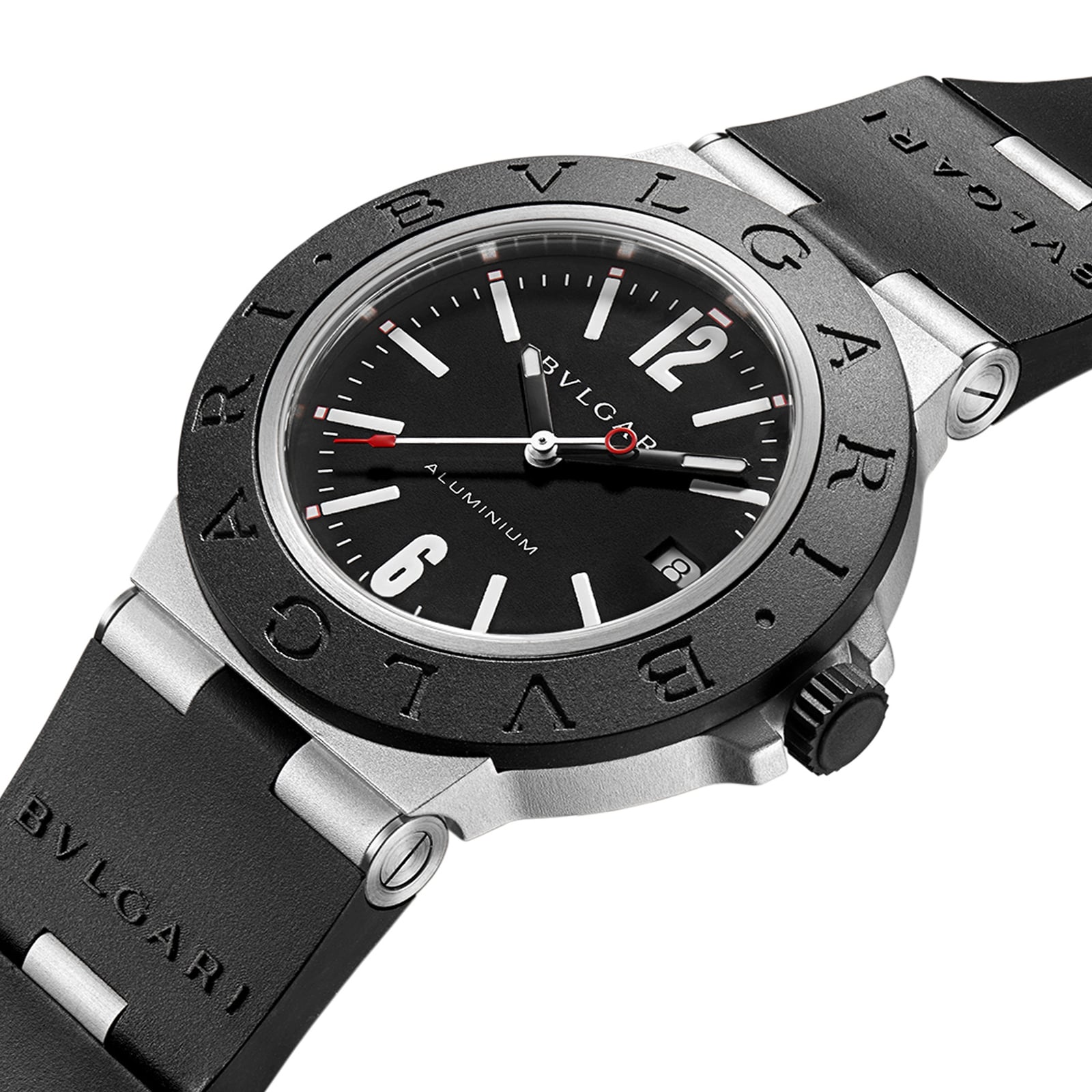 Bvlgari Aluminium Bvlgari Bvlgari 40mm Black Dial Automatic Mens Watch