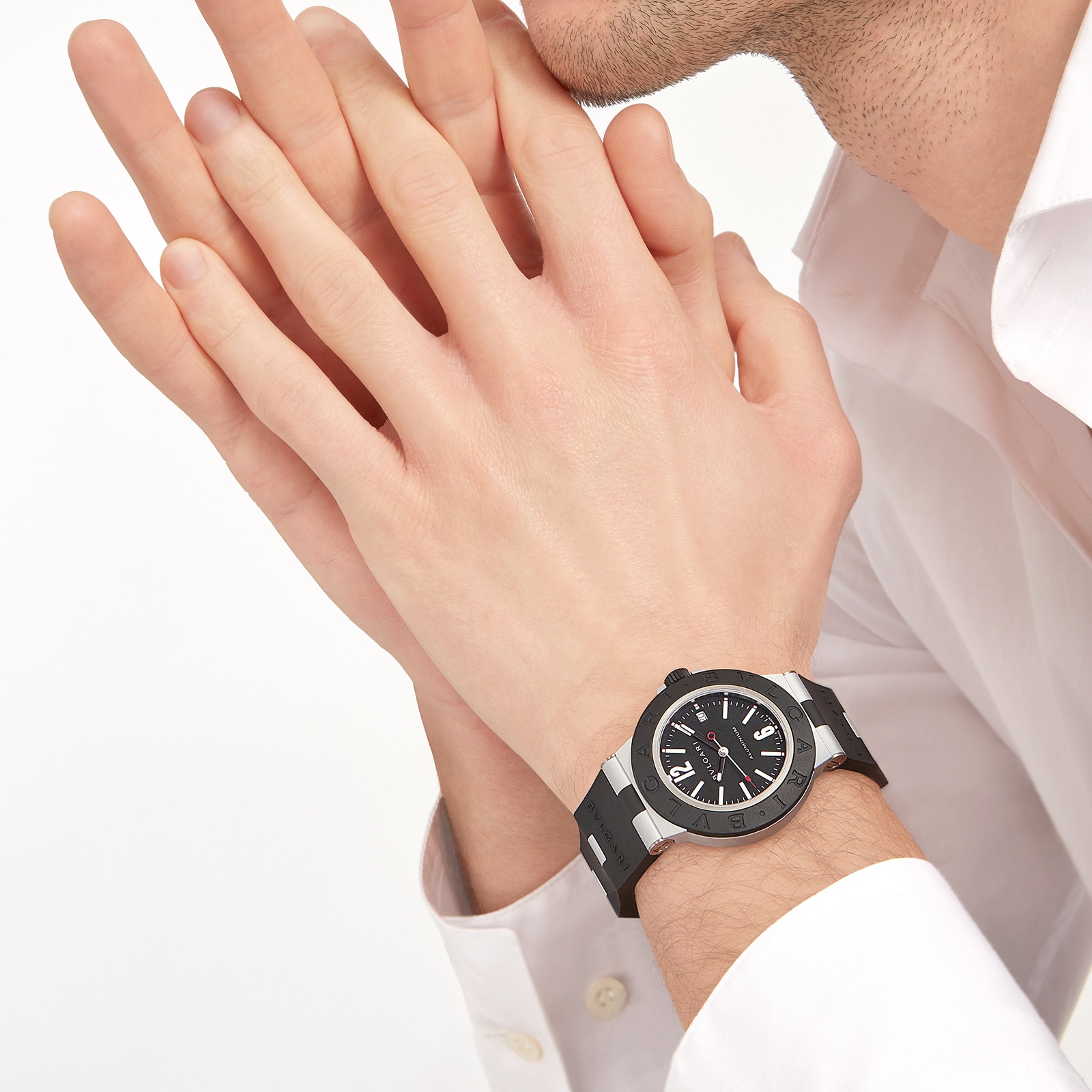 Bvlgari Aluminium Bvlgari Bvlgari 40mm Black Dial Automatic Mens Watch