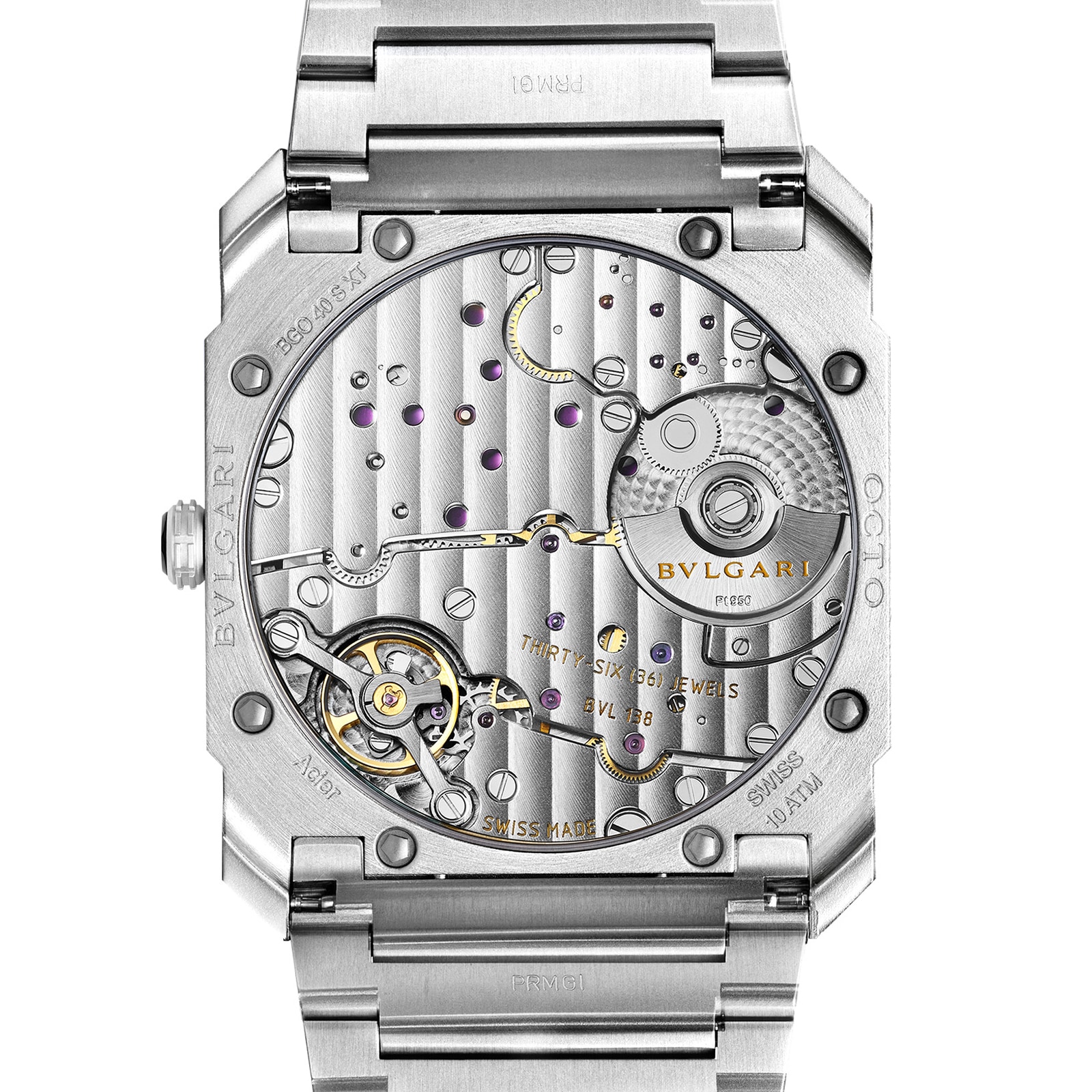 Bvlgari Stainless Steel Octo Finissimo 40mm Black Dial Automatic Mens Watch