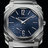 Bvlgari Stainless Steel Octo Finissimo 40mm Blue Dial Automatic Mens Watch