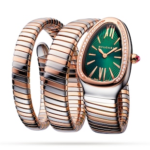 Bvlgari Serpenti Tubogas 35mm Green Dial Ladies Watch
