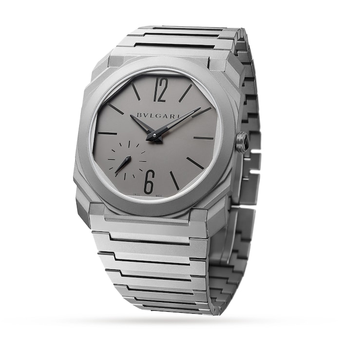 Bvlgari Titanium Octo Finissimo 40mm Grey Dial Automatic Gents Watch