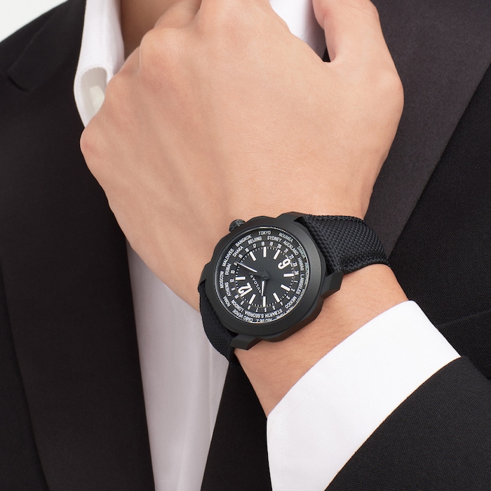 Bulgari Bvlgari Octo Roma 41mm Black Dial Watch 103486 | Mappin and Webb