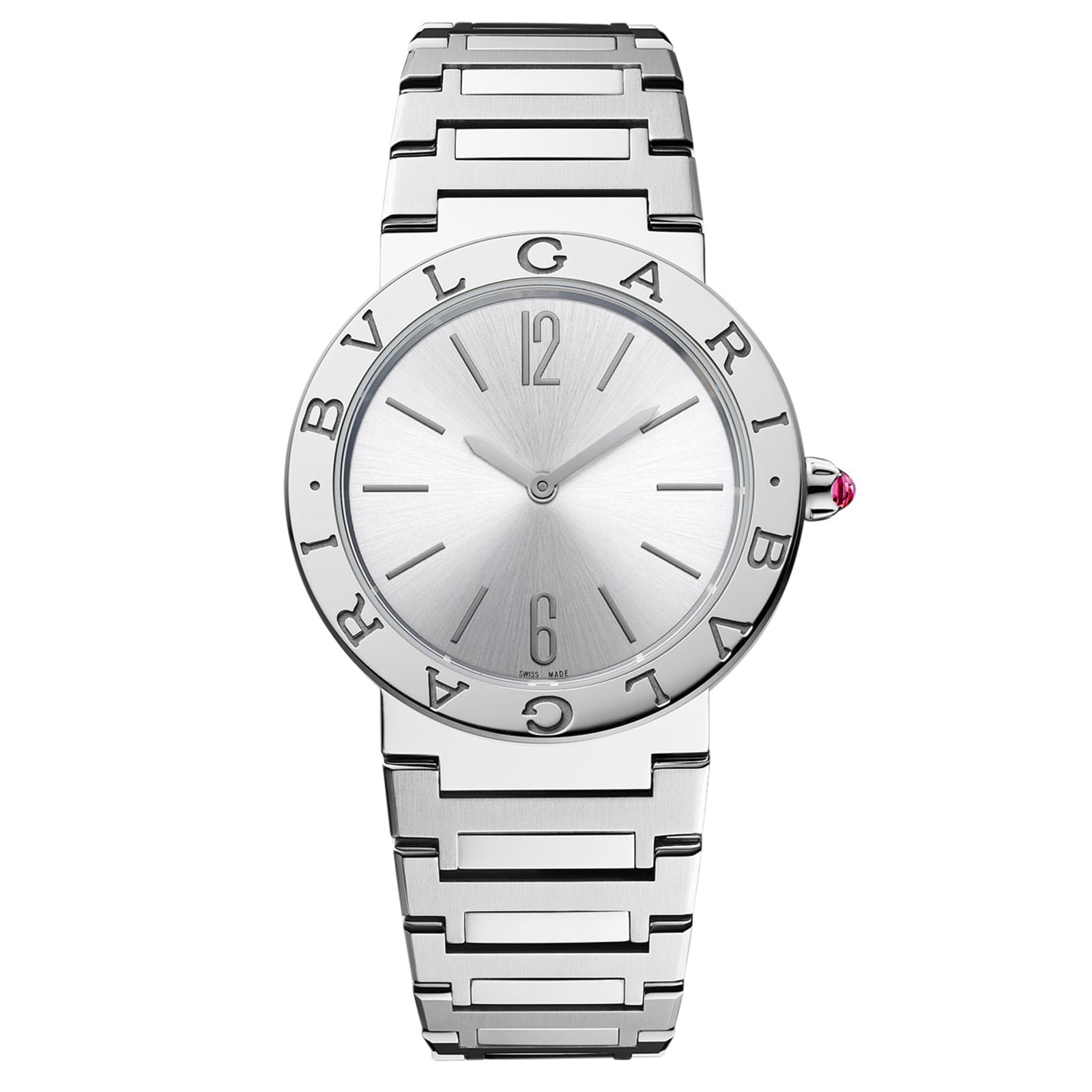 Bvlgari Bvlgari Bvlgari 33mm Grey Dial Ladies Watch Stainless