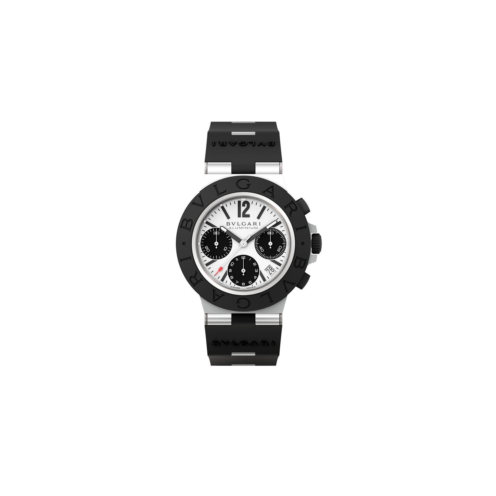 Bvlgari Aluminium Bvlgari Bvlgari 41mm Silver Dial Gents Chronograph Watch Bvlgari Aluminium Bvlgari Bvlgari 41mm Silver Dial Gents Chronograph Watch