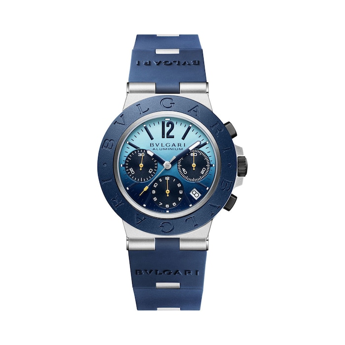 Bvlgari Aluminium Limited Edition 40mm Mens Watch Blue