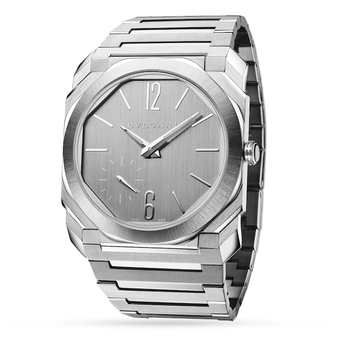 Bvlgari Stainless Steel Octo Finissimo 40mm Grey Dial Automatic Gents Watch