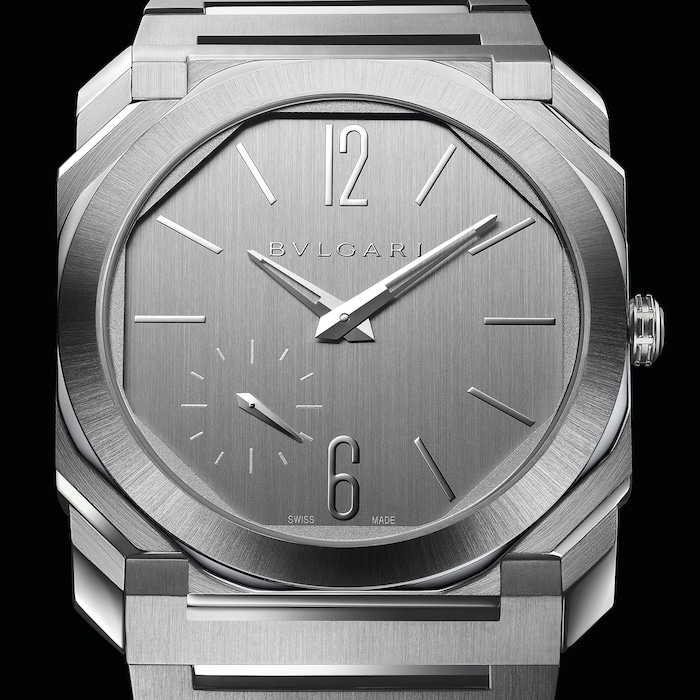 Bvlgari Stainless Steel Octo Finissimo 40mm Grey Dial Automatic Gents Watch