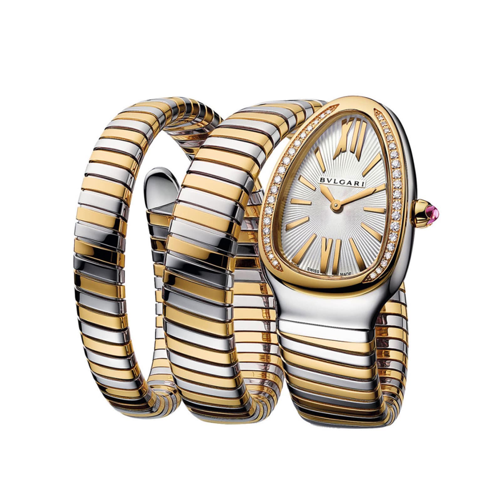 Bvlgari Serpenti Tubogas 35mm Ladies Watch White