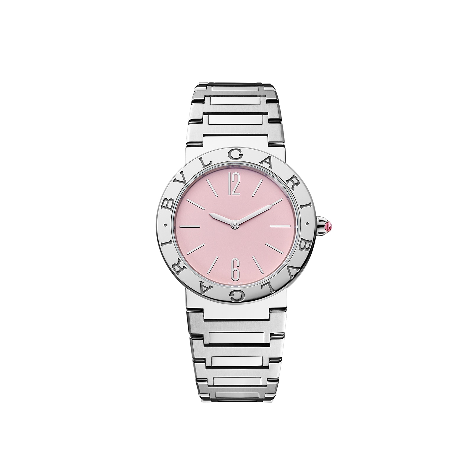 Stainless Steel Bvlgari Bvlgari Limited Edition 33mm Pink Dial Ladies Watch