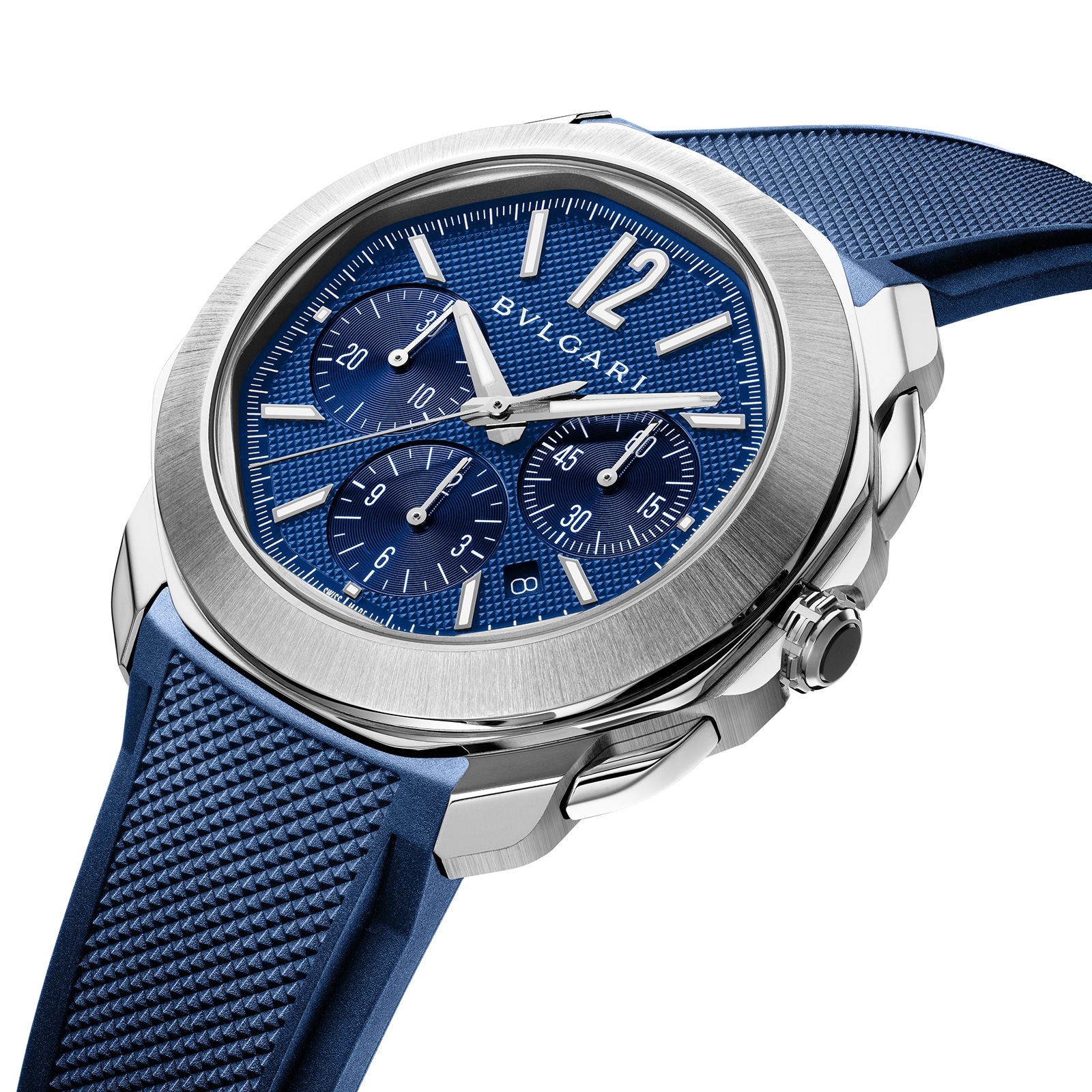 Bvlgari Octo Roma 42mm Mens Watch Blue