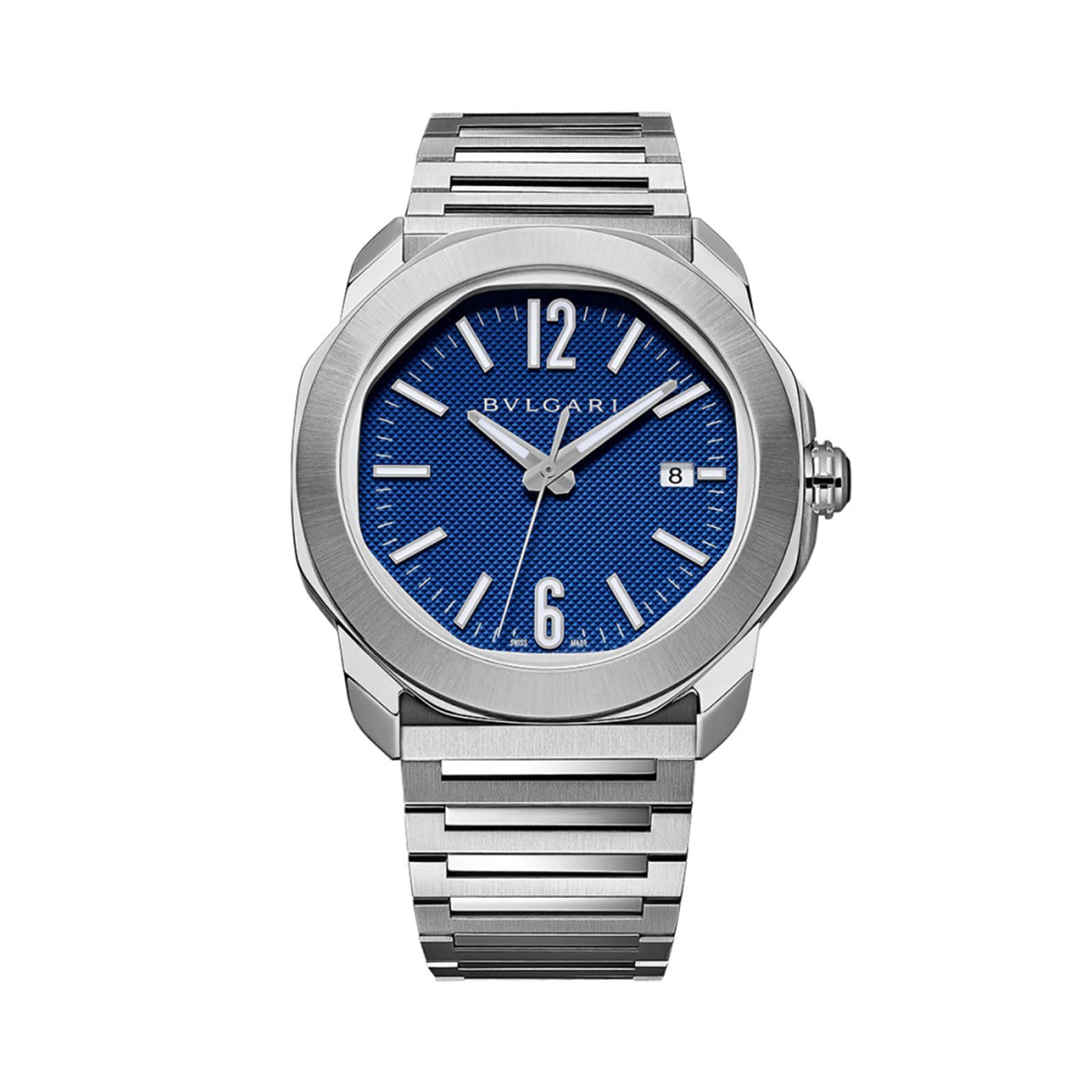 Bvlgari Octo Roma 41mm Mens Watch Blue Bvlgari Octo Roma 41mm Mens Watch Blue