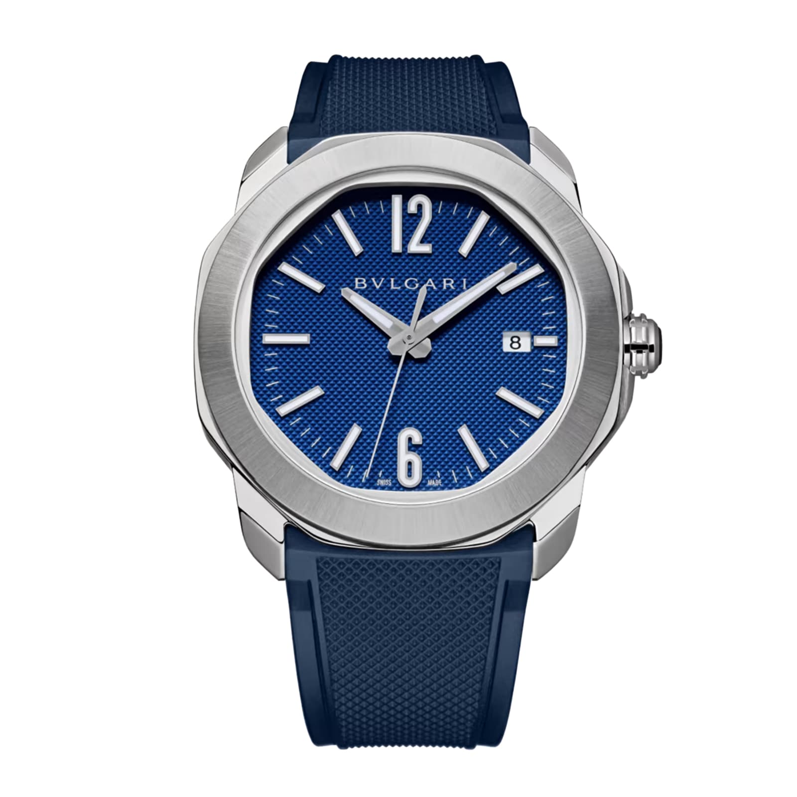 Bvlgari Octo Roma 41mm Mens Watch Blue Bvlgari Octo Roma 41mm Mens Watch Blue