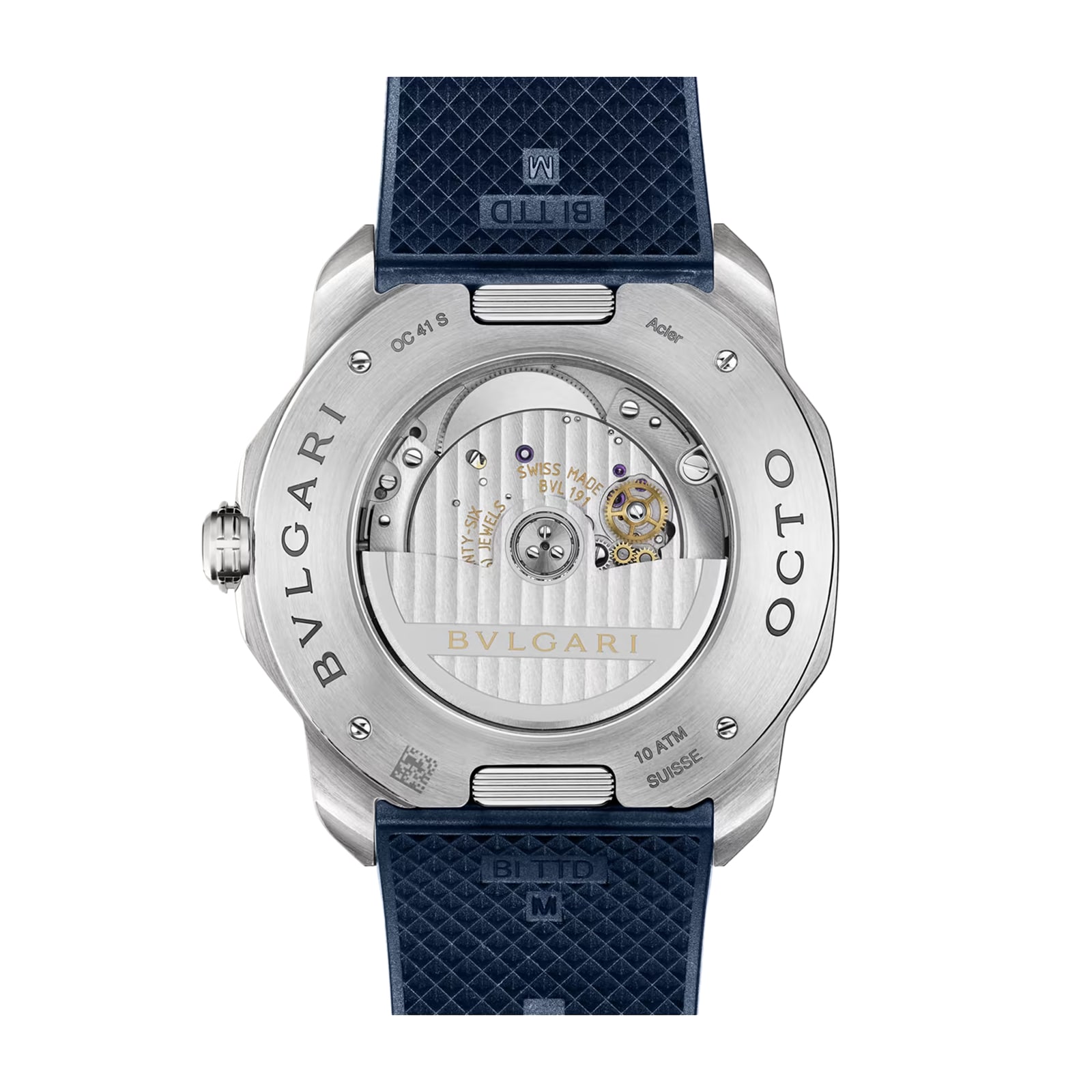Bvlgari Octo Roma 41mm Mens Watch Blue Bvlgari Octo Roma 41mm Mens Watch Blue