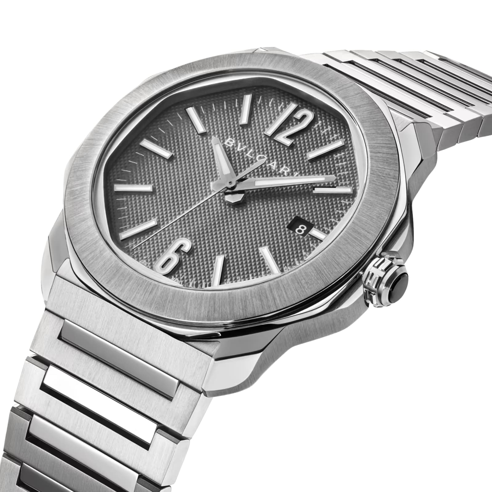 Octa Roma Watch Bvlgari Octo Roma 41mm Mens Watch Grey 103740 | Watches Of Switzerland UK