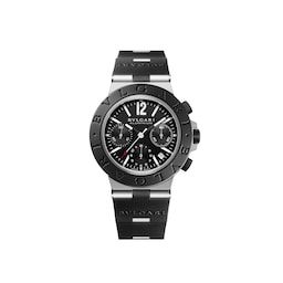 18970286 - Aluminium Bvlgari Bvlgari 41mm Black Dial Gents Chronograph Watch