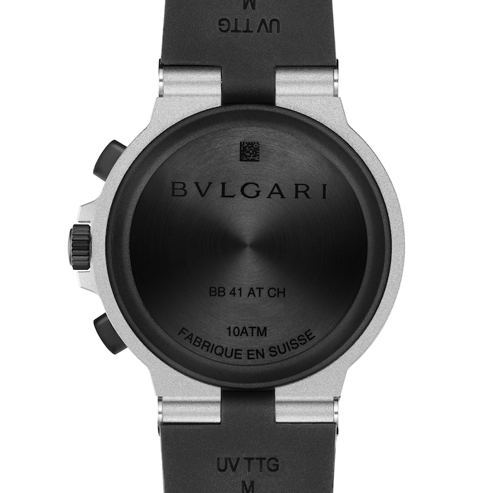 Bvlgari Aluminium Bvlgari Bvlgari 41mm Black Dial Gents Chronograph Watch