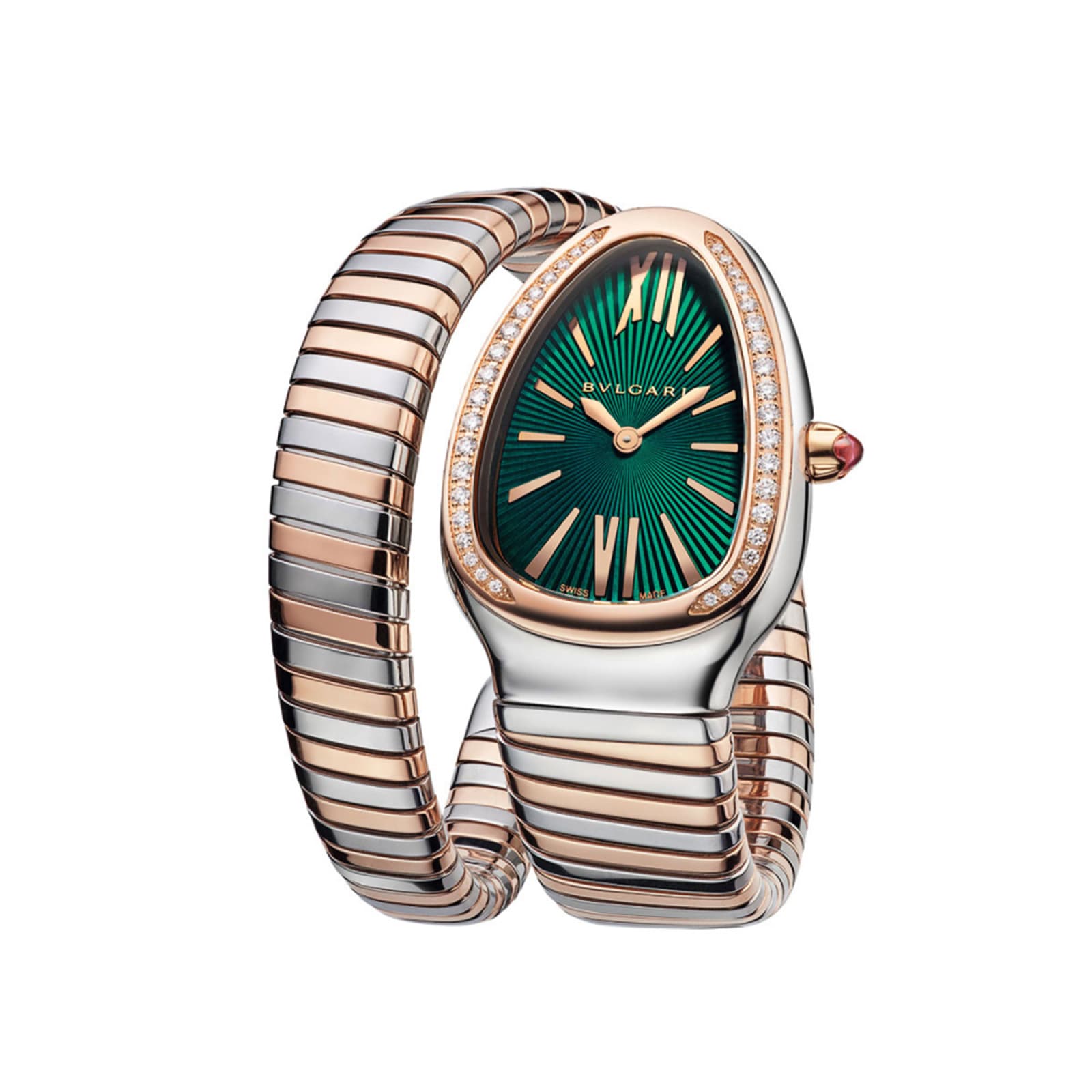 Bvlgari Serpenti Tubogas 35mm Womens Watch Green