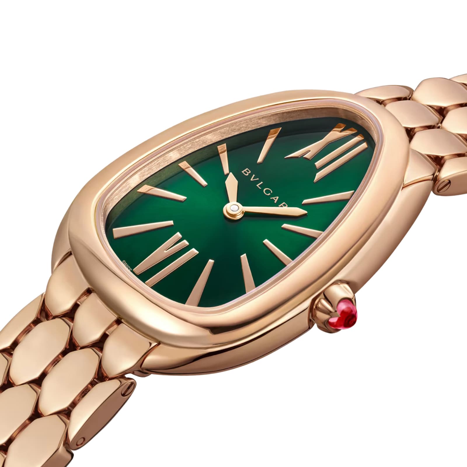 Bvlgari Serpenti Seduttori 33mm Ladies Watch Green 103922 Watches Of Switzerland UK