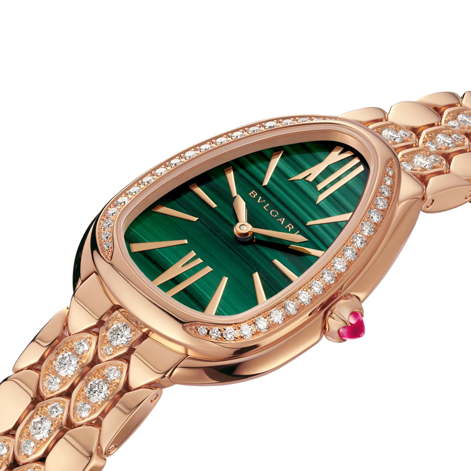 BVLGARI 35mm Serpenti Tubogas Spiral Watch, Rose Gold | Neiman Marcus