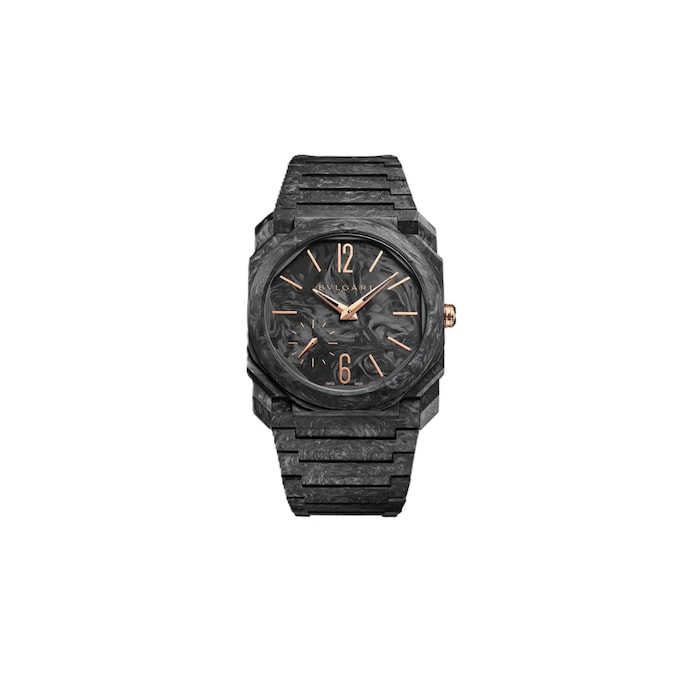 Bvlgari Carbon & 18K Rose Gold Octo Finissimo Watch