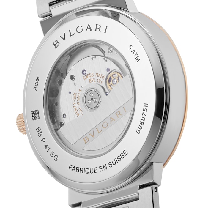 Bvlgari Bvlgari Bvlgari 41mm Mens Watch Black Stainless Steel