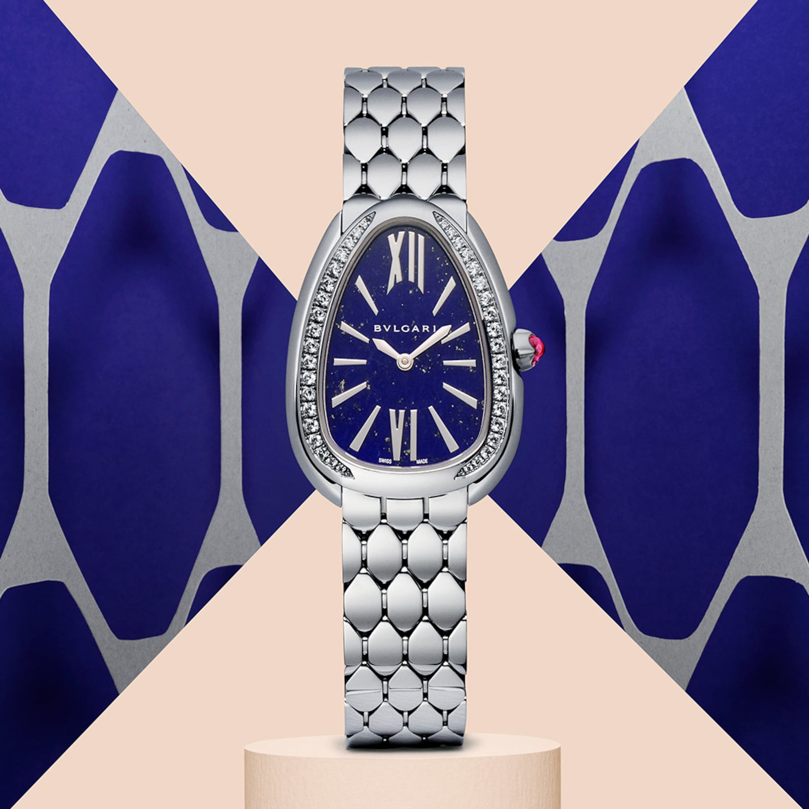 Bvlgari Serpenti Seduttori 33mm Limited Edition Watches Of Switzerland Centenary Ladies Watch Blue