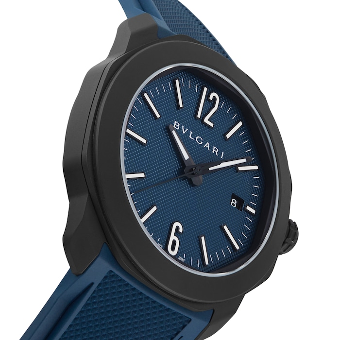 Bvlgari Octo Roma 41mm Limited Edition Watches Of Switzerland Group Centenary Mens Watch Blue