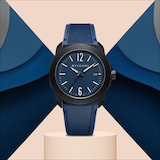 Bvlgari Octo Roma 41mm Limited Edition Watches Of Switzerland Group Centenary Mens Watch Blue