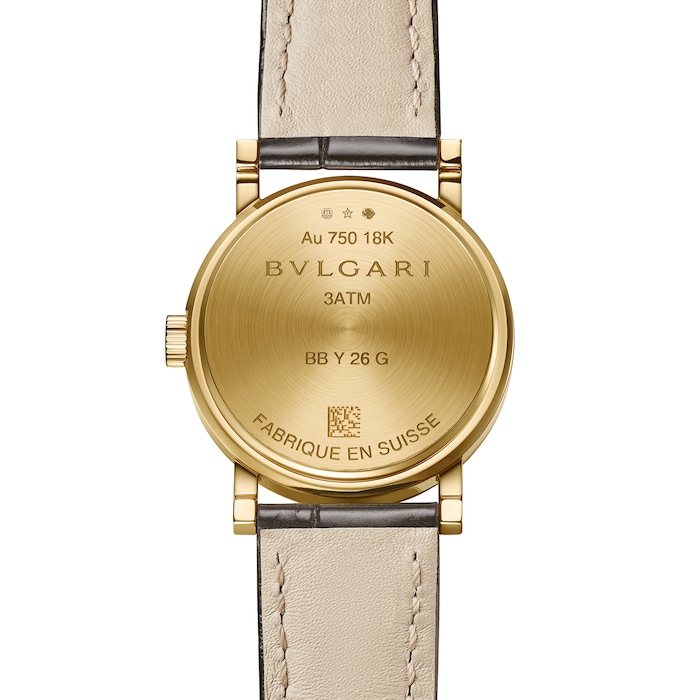 Bvlgari 18K Yellow Gold BVLGARI BVLGARI Double Logo Ladies Watch