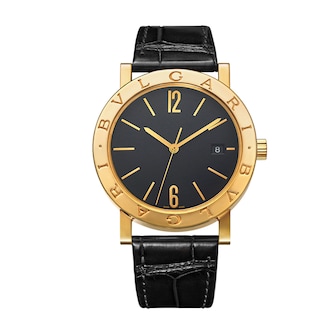 Bvlgari 18K Yellow Gold BVLGARI BVLGARI Double Logo Mens Watch Bvlgari 18K Yellow Gold BVLGARI BVLGARI Double Logo Mens Watch
