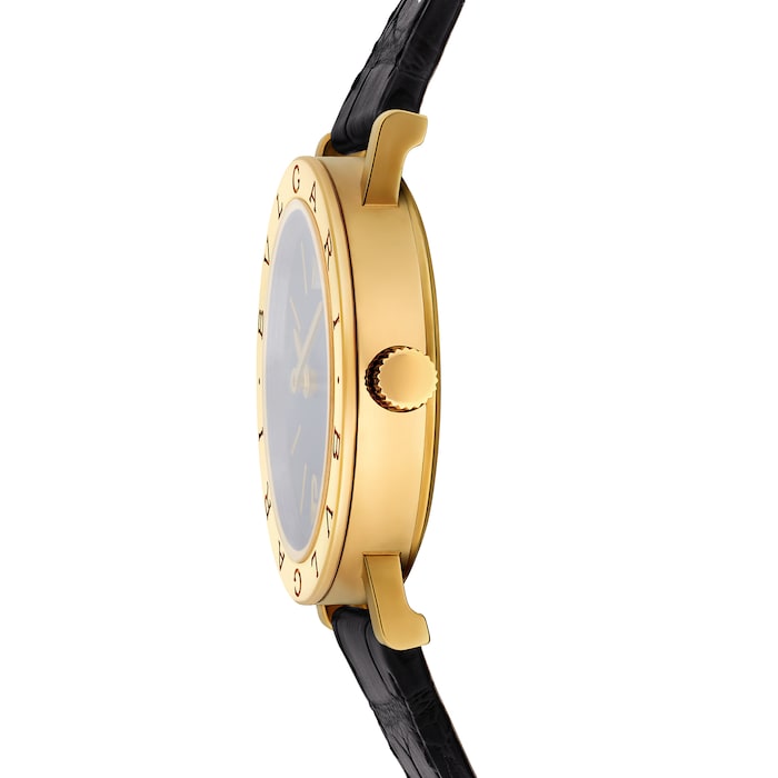 Bvlgari 18K Yellow Gold BVLGARI BVLGARI Double Logo Mens Watch